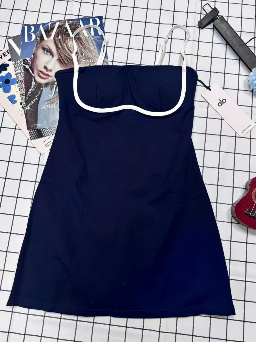 ALO Yoga Airbrush Streamlined Dress 😀🌺Tennis Skirt Athletic/Slim Fit NWT